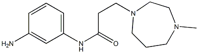 N-(3-aminophenyl)-3-(4-methyl-1,4-diazepan-1-yl)propanamide,,结构式