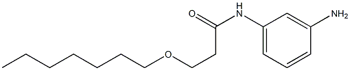N-(3-aminophenyl)-3-(heptyloxy)propanamide 化学構造式