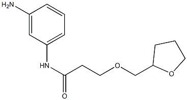 N-(3-aminophenyl)-3-(oxolan-2-ylmethoxy)propanamide,,结构式