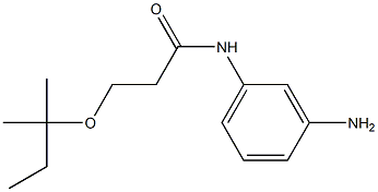 N-(3-aminophenyl)-3-[(2-methylbutan-2-yl)oxy]propanamide Struktur