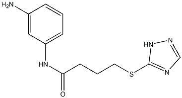 N-(3-aminophenyl)-4-(1H-1,2,4-triazol-5-ylsulfanyl)butanamide Struktur