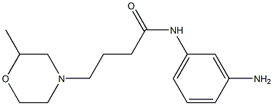 N-(3-aminophenyl)-4-(2-methylmorpholin-4-yl)butanamide Struktur