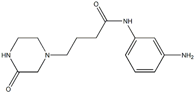 N-(3-aminophenyl)-4-(3-oxopiperazin-1-yl)butanamide Structure