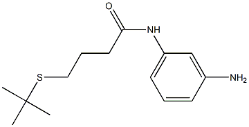 N-(3-aminophenyl)-4-(tert-butylsulfanyl)butanamide Structure