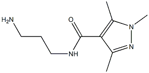 N-(3-aminopropyl)-1,3,5-trimethyl-1H-pyrazole-4-carboxamide Structure