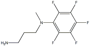 N-(3-aminopropyl)-2,3,4,5,6-pentafluoro-N-methylaniline 化学構造式