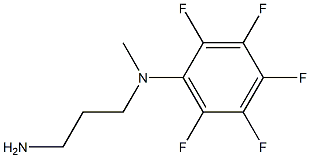 N-(3-aminopropyl)-2,3,4,5,6-pentafluoro-N-methylaniline Struktur