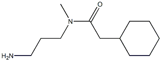 N-(3-aminopropyl)-2-cyclohexyl-N-methylacetamide Struktur