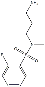 N-(3-aminopropyl)-2-fluoro-N-methylbenzene-1-sulfonamide Structure