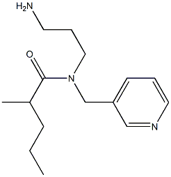 N-(3-aminopropyl)-2-methyl-N-(pyridin-3-ylmethyl)pentanamide 结构式