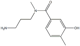 N-(3-aminopropyl)-3-hydroxy-N,4-dimethylbenzamide,,结构式
