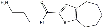 N-(3-aminopropyl)-4H,5H,6H,7H,8H-cyclohepta[b]thiophene-2-carboxamide