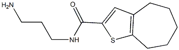 N-(3-aminopropyl)-4H,5H,6H,7H,8H-cyclohepta[b]thiophene-2-carboxamide Structure