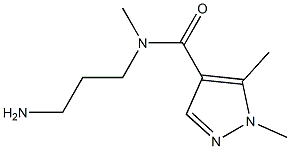 N-(3-aminopropyl)-N,1,5-trimethyl-1H-pyrazole-4-carboxamide Structure