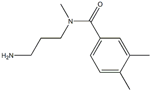 N-(3-aminopropyl)-N,3,4-trimethylbenzamide 结构式