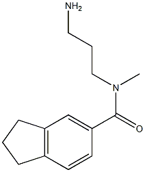 N-(3-aminopropyl)-N-methyl-2,3-dihydro-1H-indene-5-carboxamide Structure