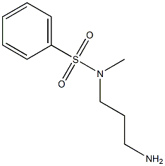 N-(3-aminopropyl)-N-methylbenzenesulfonamide 化学構造式