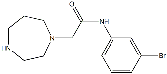 N-(3-bromophenyl)-2-(1,4-diazepan-1-yl)acetamide,,结构式