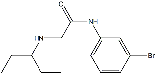 N-(3-bromophenyl)-2-(pentan-3-ylamino)acetamide Structure