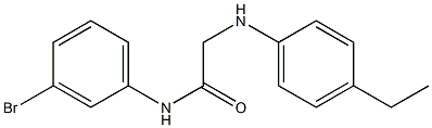 N-(3-bromophenyl)-2-[(4-ethylphenyl)amino]acetamide