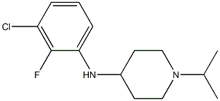 N-(3-chloro-2-fluorophenyl)-1-(propan-2-yl)piperidin-4-amine Struktur