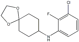 N-(3-chloro-2-fluorophenyl)-1,4-dioxaspiro[4.5]decan-8-amine Structure