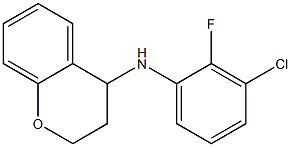 N-(3-chloro-2-fluorophenyl)-3,4-dihydro-2H-1-benzopyran-4-amine 化学構造式