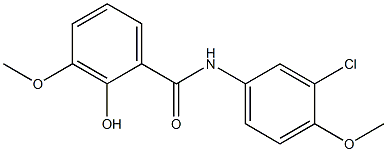 N-(3-chloro-4-methoxyphenyl)-2-hydroxy-3-methoxybenzamide Structure