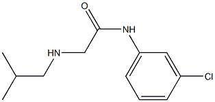N-(3-chlorophenyl)-2-[(2-methylpropyl)amino]acetamide Struktur