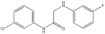 N-(3-chlorophenyl)-2-[(3-fluorophenyl)amino]acetamide Structure