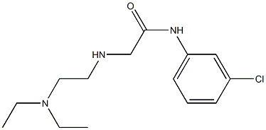 N-(3-chlorophenyl)-2-{[2-(diethylamino)ethyl]amino}acetamide Struktur