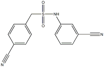 N-(3-cyanophenyl)-1-(4-cyanophenyl)methanesulfonamide