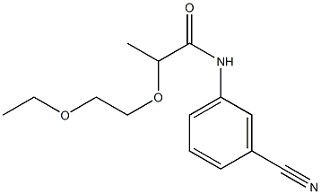 N-(3-cyanophenyl)-2-(2-ethoxyethoxy)propanamide Structure