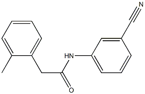 N-(3-cyanophenyl)-2-(2-methylphenyl)acetamide Struktur