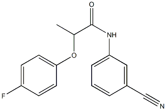 N-(3-cyanophenyl)-2-(4-fluorophenoxy)propanamide Struktur