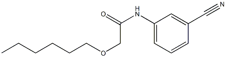 N-(3-cyanophenyl)-2-(hexyloxy)acetamide Structure