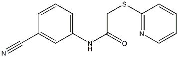 N-(3-cyanophenyl)-2-(pyridin-2-ylsulfanyl)acetamide|