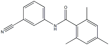 N-(3-cyanophenyl)-2,4,6-trimethylbenzamide Struktur