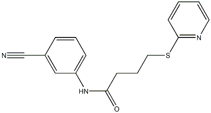  N-(3-cyanophenyl)-4-(pyridin-2-ylsulfanyl)butanamide