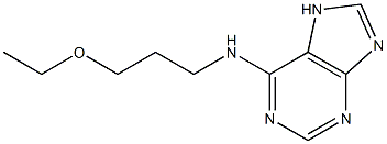 N-(3-ethoxypropyl)-7H-purin-6-amine Structure