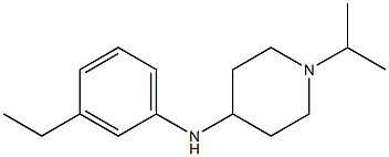 N-(3-ethylphenyl)-1-(propan-2-yl)piperidin-4-amine Struktur