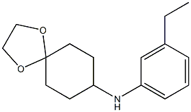 N-(3-ethylphenyl)-1,4-dioxaspiro[4.5]decan-8-amine Structure