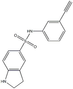  N-(3-ethynylphenyl)-2,3-dihydro-1H-indole-5-sulfonamide