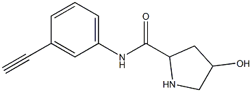 N-(3-ethynylphenyl)-4-hydroxypyrrolidine-2-carboxamide 结构式