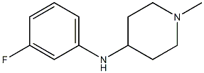 N-(3-fluorophenyl)-1-methylpiperidin-4-amine,,结构式