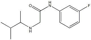 N-(3-fluorophenyl)-2-[(3-methylbutan-2-yl)amino]acetamide|