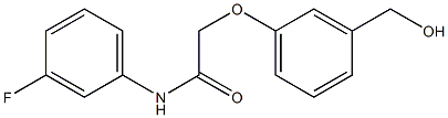 N-(3-fluorophenyl)-2-[3-(hydroxymethyl)phenoxy]acetamide Structure