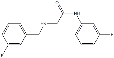 N-(3-fluorophenyl)-2-{[(3-fluorophenyl)methyl]amino}acetamide Structure