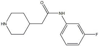  N-(3-fluorophenyl)-2-piperidin-4-ylacetamide