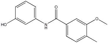 N-(3-hydroxyphenyl)-3-methoxy-4-methylbenzamide Structure